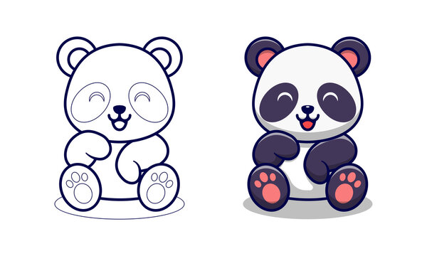 Panda Illustration Coloring Page Images – Browse 2,137 Stock Photos,  Vectors, and Video | Adobe Stock