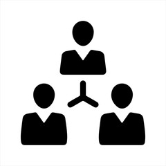 Teamwork icon, vector and glyph