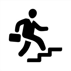 Business success icon, vector and glyph