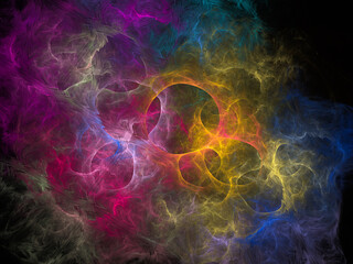 surreal futuristic digital 3d design art abstract background fractal illustration for meditation and decoration wallpaper