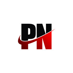 Letter PN simple logo design vector
