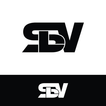 SLV letter monogram logo design vector