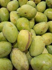 The background of Mango fruits in the supermarket