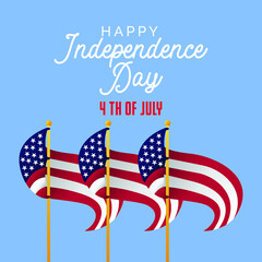 4 th of july independence day celebrations. United states celebrations banner template.