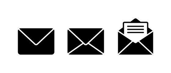 envelope icon, Mail icon. E-mail symbol vector