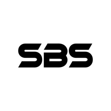 SBS letter logo design with white background in illustrator, vector logo modern alphabet font overlap style. calligraphy designs for logo, Poster, Invitation, etc.	