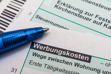 Finanzamt Steuererkl&auml;rung einreichen - Werbungskosten