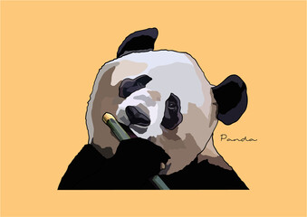 Vector Illustration of  adorable Panda © be_u_and_i