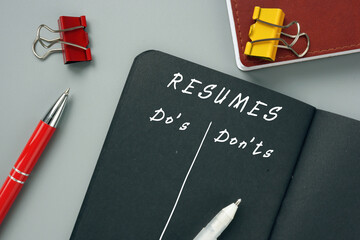  RESUMES Do's and Don'ts sign on the sheet.