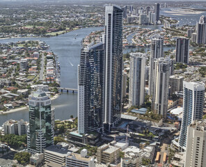 Australian goldcoast city aerial 