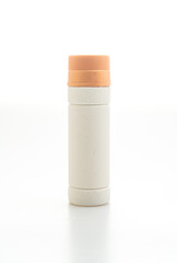 plastic bottle for drink packaging on white