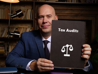 Legal concept about Tax Audits with sign on the sheet.