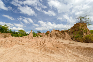 Wonderful natural structures of Sao Din Na Noi in Si Nan National Park, Nan