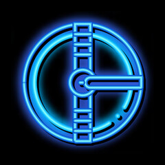 Water Treatment Industrial Building neon light sign vector. Glowing bright icon transparent symbol illustration