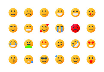Emoticons Gradient Icon Set