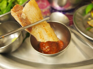 pork, pig,meal,soju,bbq Korean bbq, pork belly, pork skin