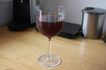 the picture of fresh iced coffee 