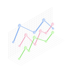 Isometric Infographic as Graphic Visual Representation of Information or Data Vector Illustration