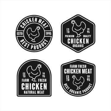 Chicken meat premium design logo