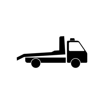 Tow truck icon isolated on white background