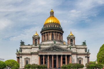 Saint Isaac's Cathedral in St Petersburg on summer time, St Petersburg, Russia