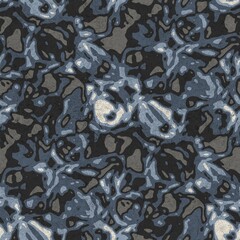 Seamless funky grungy pattern motif for print. High quality illustration. Non print of weird textured dabs of color on paper texture. For surface design printing or any sort.