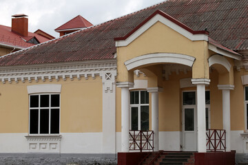 vintage building with columns