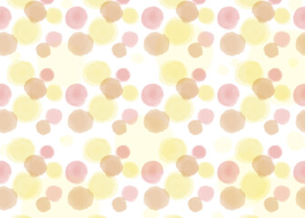 水玉の水彩背景　秋のイメージ