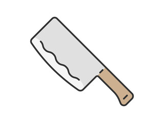 中華包丁のイラスト　キッチングッズ