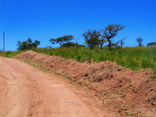 Dirt Road in South African Countryside, KwaZulu-Natal