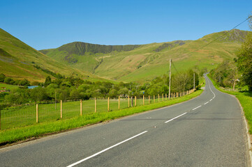 Mountains, hills and valleys, Ceredigion, Mid Wales