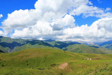 landscape with sky and clouds