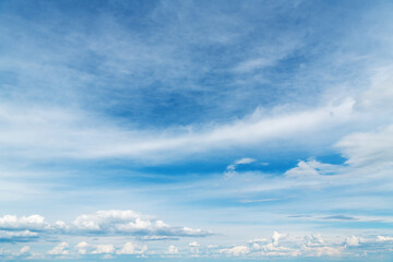 Blue sky background with white clouds