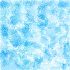 Abstract watercolor blue background, hand-painted textures with paint, circles, spots, splashes, stripes, strokes.