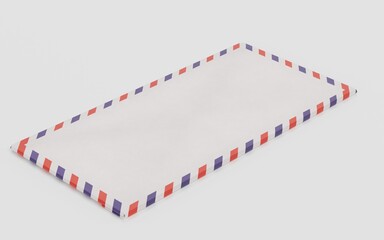 Realistic 3D Render of Paper Envelope