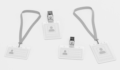 Realistic 3D Render of Name Badges