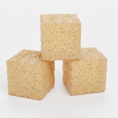 Realistic 3D Render of Sugar Cubes