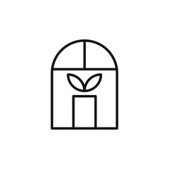 Green house icon design. vector illustration