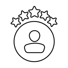 Feedback vector icon. assessment illustration sign. rating symbol.