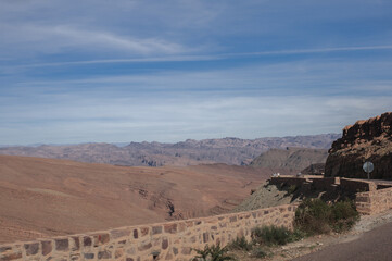 magnificent Atlas mountains landscape graphic layers of rock form seductive curves