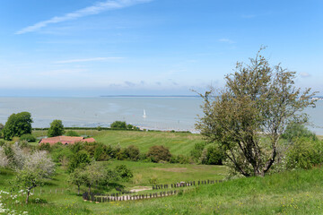 Cap Hornu panorama in the bay of the Somme