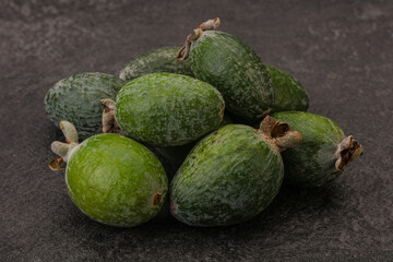 Tropical green sweet fruit Feijoa