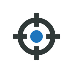 Fototapeta premium Target icon vector graphic illustration