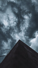 clouds in the sky monsoon Rainy day