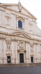 Fototapeta na wymiar Church of the Holy Name of Jesus, the main Jesuit church in Rome