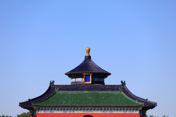 Chinese classical architectural landscape in the temple of heaven, Beijing
