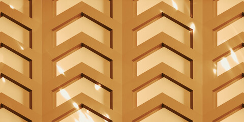 science and technology background Abstract hexagon 3D illustration