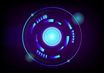 Abstract technology radar global space backgrounds symbol hi-tech concept pattern art design vector illustration EPS10