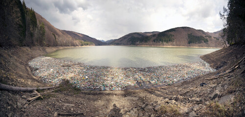 A sea of plastic waste