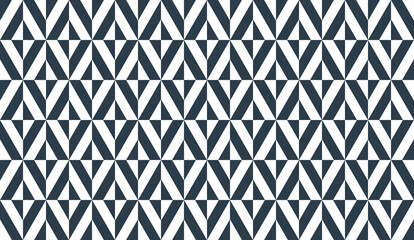 Rhomb seamless geometric vector pattern, rhombus simple black and white wallpaper background, ethnic folk embroidery or carpet style image.